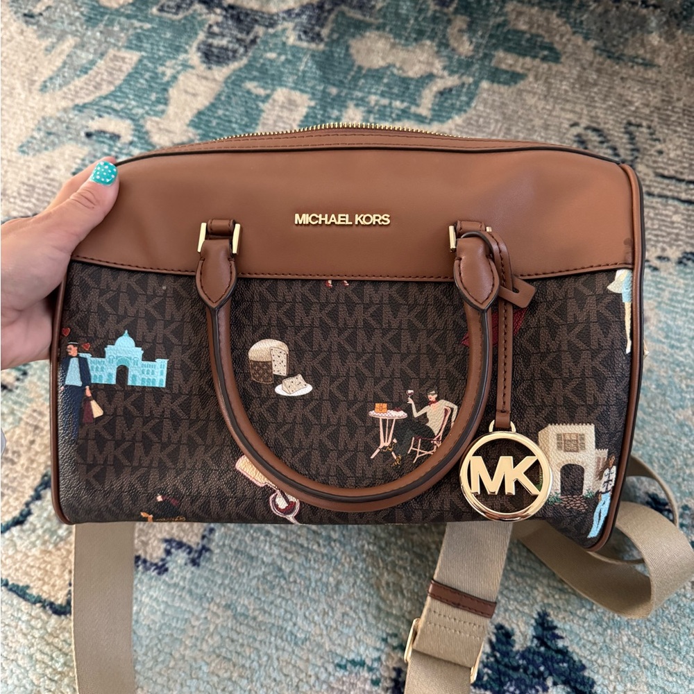 Michael Kors Brown and Tan Bag